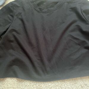 Black Cropped Sweatshirt